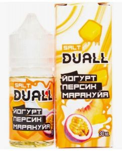 Жидкость "DUALL SALT" 20мг - (Йогурт, персик, маракуйя) 30мл ― Дымка невредимка