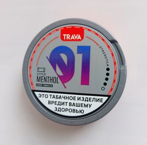 Жевательный табак TRAVA LITLLE с ароматом MENTHOL ― Дымка невредимка