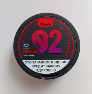 Жевательный табак TRAVA STRONG LITLLE с ароматом PEPPERMINT ― Дымка невредимка